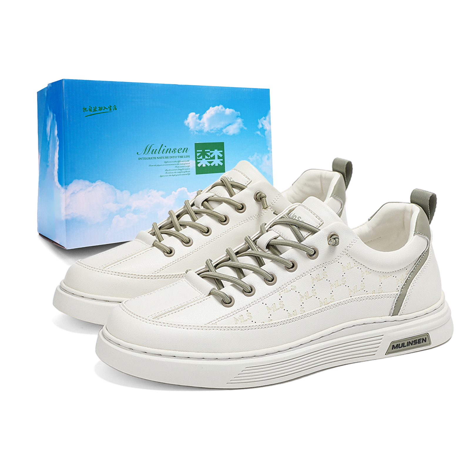 Низкие мужские кроссовки Mulinsen, White Green
Низкие мужские кроссовки Mulinsen, White Green