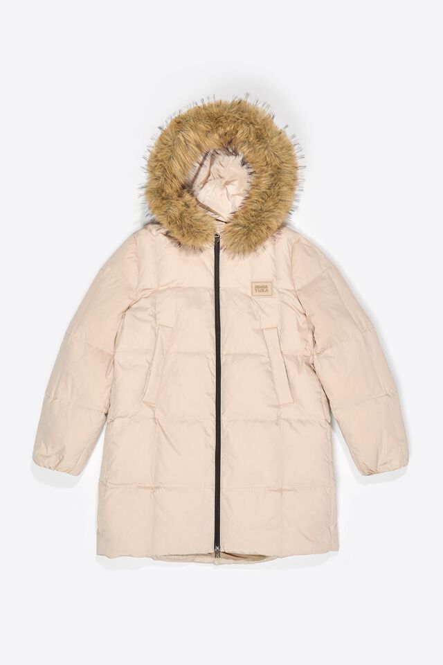 Пуховик Bimba Y Lola Padded With Straight Down And Ivory Fur Hood, светло-бежевый
Пуховик Bimba Y Lola Padded With Straight Down And Ivory Fur Hood, светло-бежевый