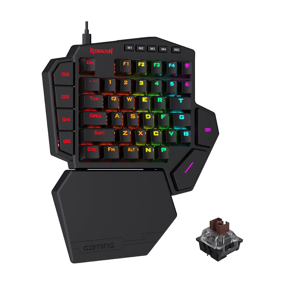 Клавиатура игровая Redragon Diti K585, Brown, черный, английская раскладка
Клавиатура игровая Redragon Diti K585, Brown, черный, английская раскладка