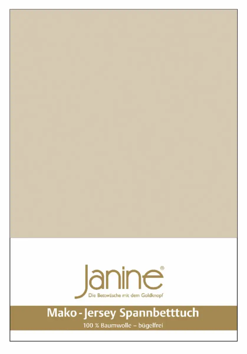 Простыня Janine "MAKO-FEINJERSEY 5007", из 100% хлопка, для матрасов высотой до 26 см 90-100х190-200 см, 1 шт., цвет sand
Простыня Janine "MAKO-FEINJERSEY 5007", из 100% хлопка, для матрасов высотой до 26 см 90-100х190-200 см, 1 шт., цвет sand