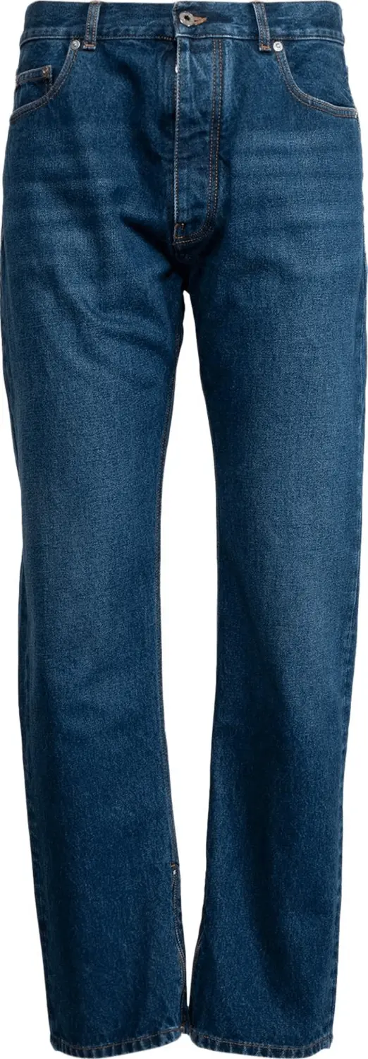 Джинсы Off-White Arrow Tab Zip Detail Skate, темно-синий 
Джинсы Off-White Arrow Tab Zip Detail Skate, темно-синий