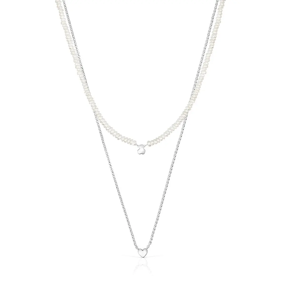 Ювелирный комплект колье Tous Mini Icons Silver And Cultured Pearls Heart And Bear, 2 предмета
Ювелирный комплект колье Tous Mini Icons Silver And Cultured Pearls Heart And Bear, 2 предмета