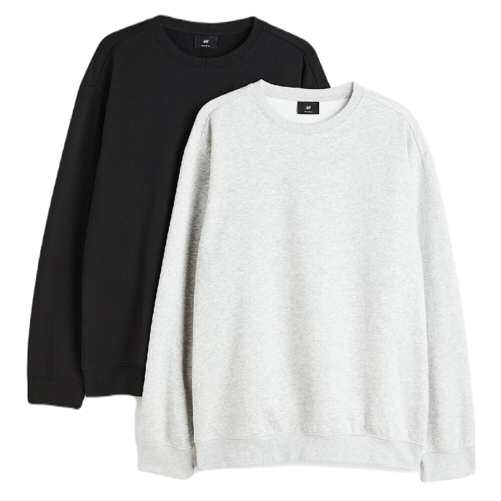 Комплект толстовок H&M Relaxed Fit 2-pak, 2 предмета, светло-серый/черный
Комплект толстовок H&M Relaxed Fit 2-pak, 2 предмета, светло-серый/черный