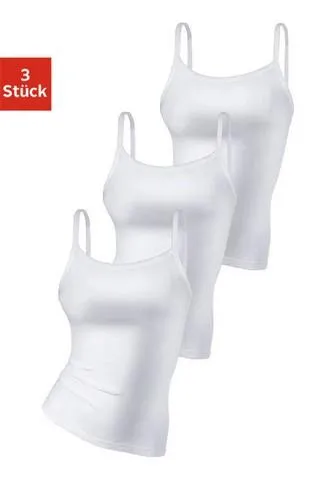 Топ-спагетти H.I.S (3 шт. в упаковке), из чистого хлопка, без боковых швов, белый
Топ-спагетти H.I.S (3 шт. в упаковке), из чистого хлопка, без боковых швов, белый