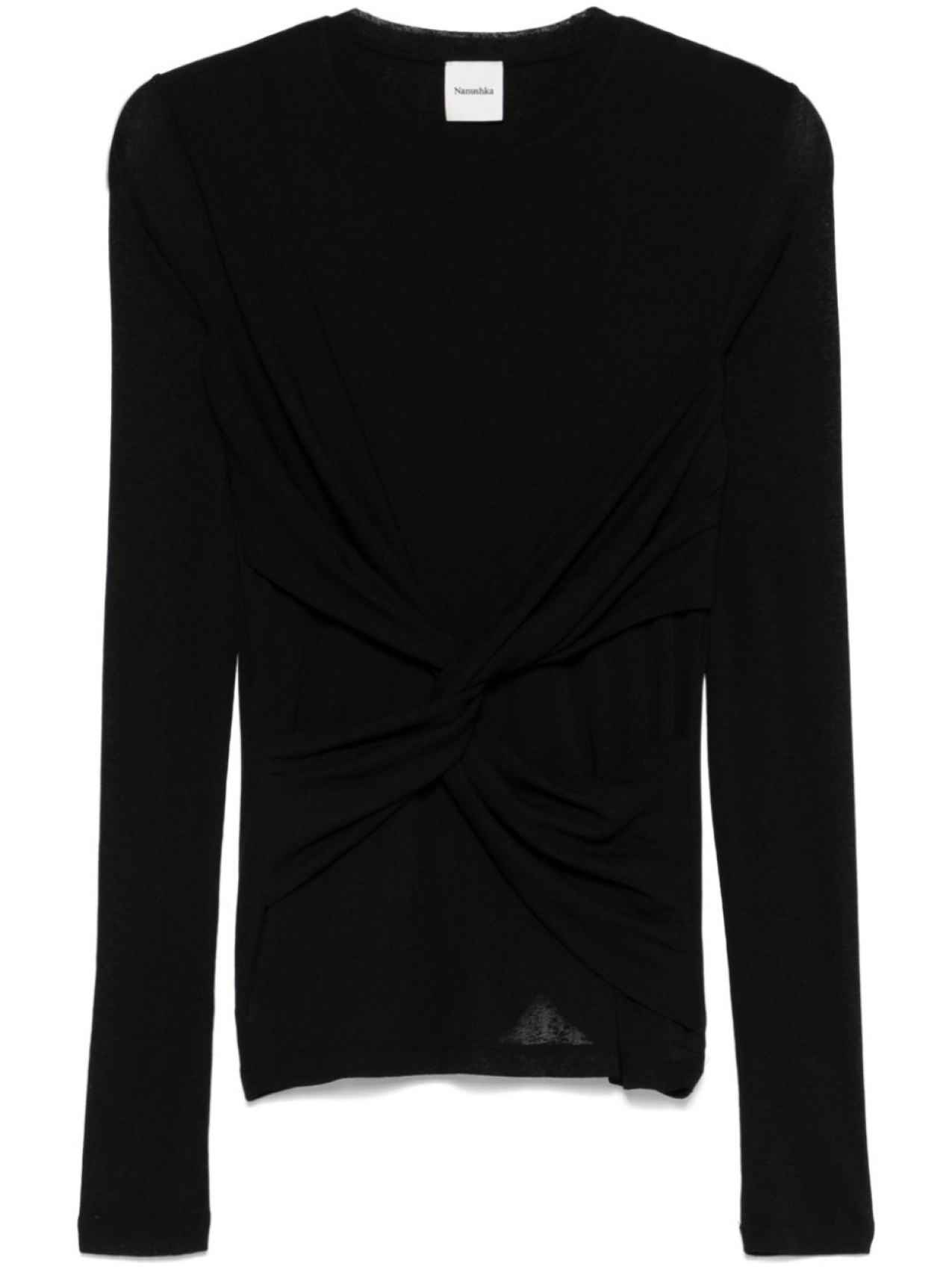 Nanushka топ с драпировкой, черный
Nanushka топ с драпировкой, черный
