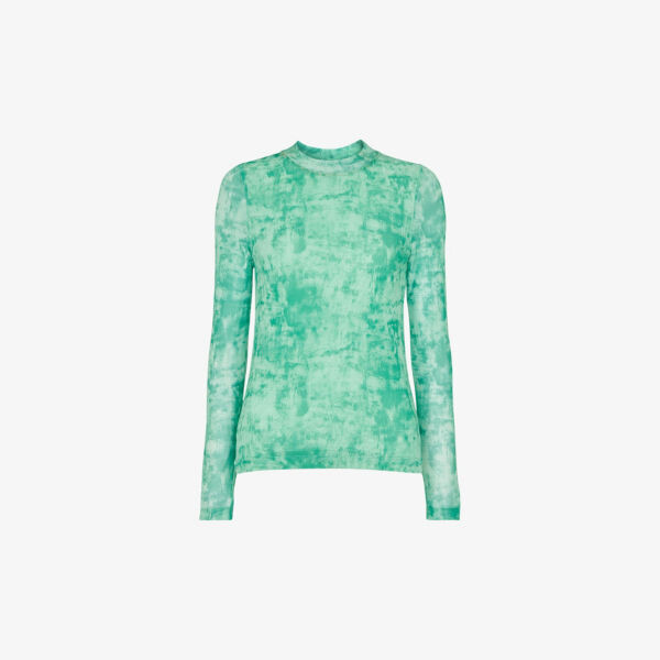 Топ из эластичной сетки с длинными рукавами и принтом Brushwork-Print Whistles, мультиколор
Топ из эластичной сетки с длинными рукавами и принтом Brushwork-Print Whistles, мультиколор