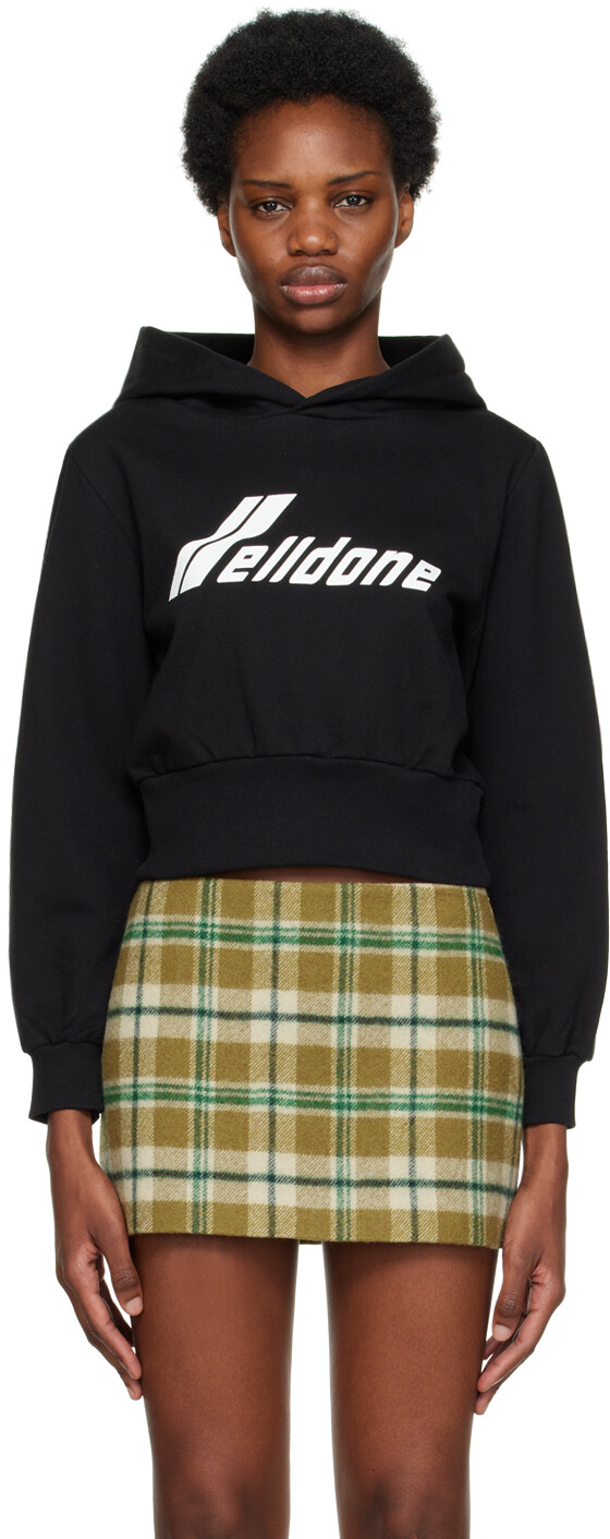 Черный худи с надписью We11done 
Черный худи с надписью We11done