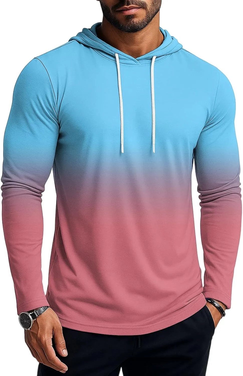 Ymosrh мужская толстовка с градиентом, длинный рукав, M-3XL
Ymosrh мужская толстовка с градиентом, длинный рукав, M-3XL