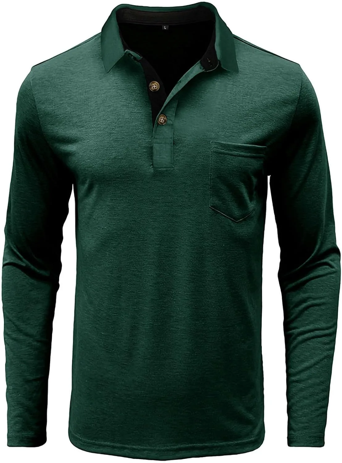 Классическая поло с длинным рукавом и карманом для мужчин
Классическая поло с длинным рукавом и карманом для мужчин