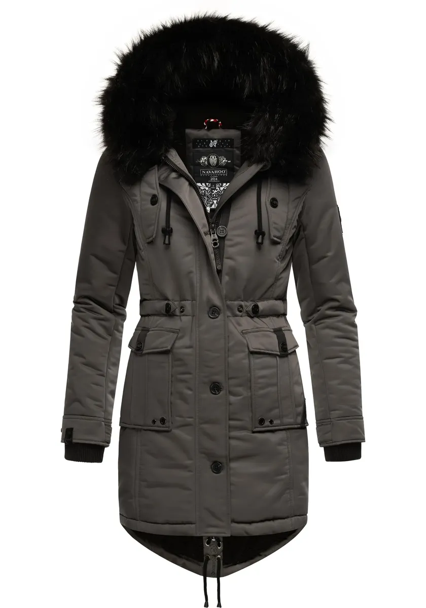 Зимнее пальто Navahoo "Luluna Prc", элегантная парка с большим капюшоном из искусственного меха, серый
Зимнее пальто Navahoo "Luluna Prc", элегантная парка с большим капюшоном из искусственного меха, серый