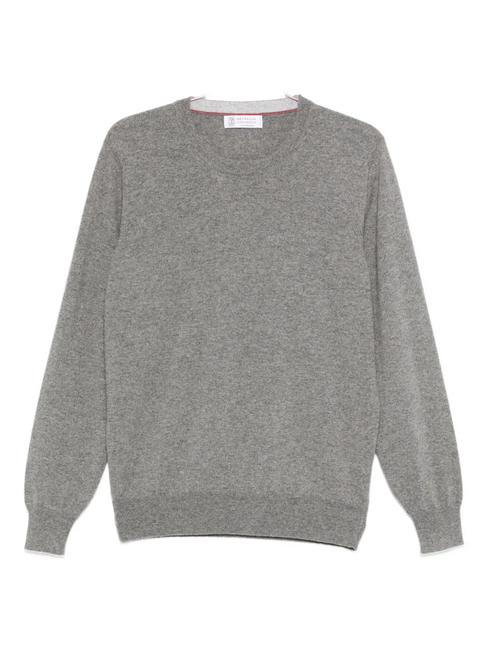 Кашемировый свитер с круглым вырезом Brunello Cucinelli, серый
Кашемировый свитер с круглым вырезом Brunello Cucinelli, серый