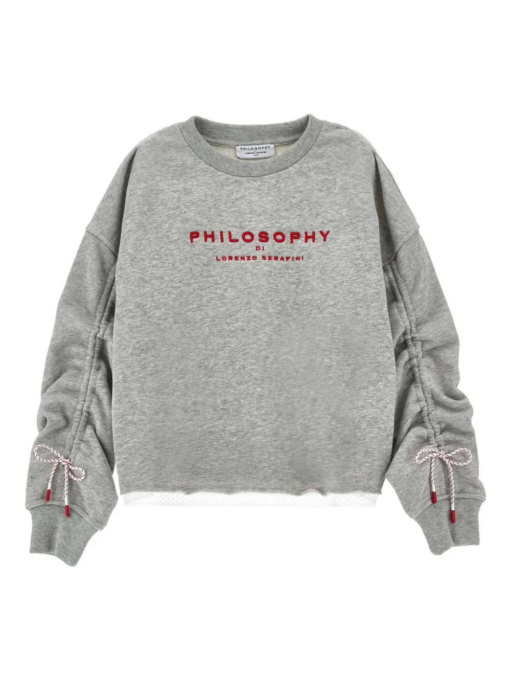 Толстовка с завязками на рукавах Philosophy Di Lorenzo Serafini Kids, серый
Толстовка с завязками на рукавах Philosophy Di Lorenzo Serafini Kids, серый