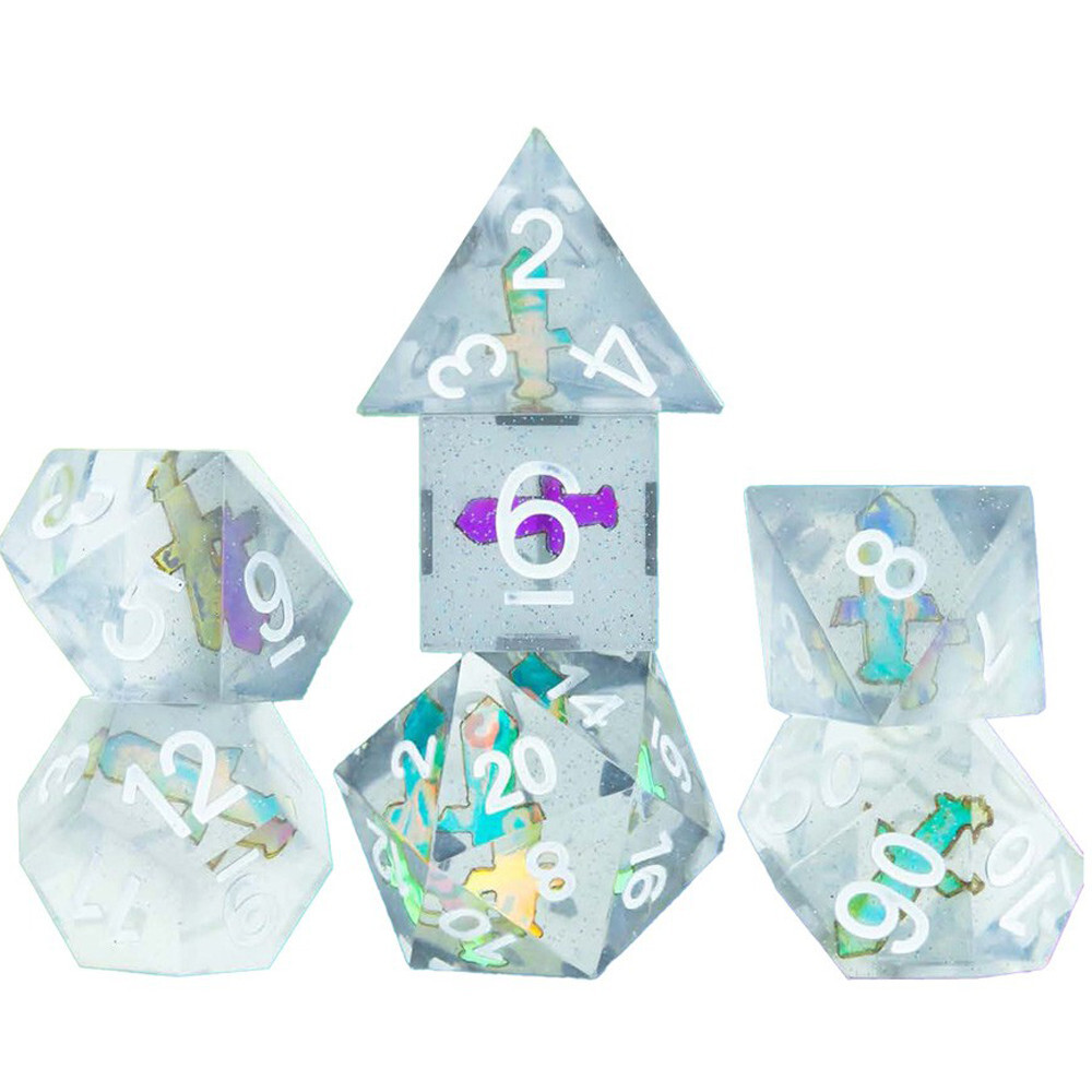 Аксессуары Sirius Dice Sharp-Edge Polyhedral Dice Set: Dagger (7)
Аксессуары Sirius Dice Sharp-Edge Polyhedral Dice Set: Dagger (7)