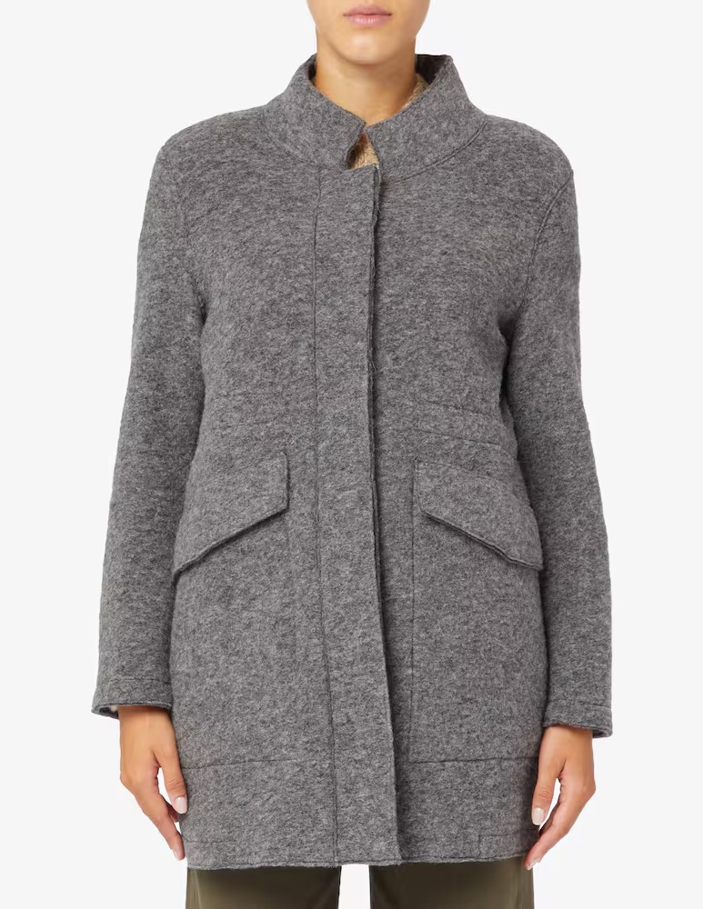 Парка из вареной шерсти с высоким воротником Elizabeth Ascot, серый
Парка из вареной шерсти с высоким воротником Elizabeth Ascot, серый