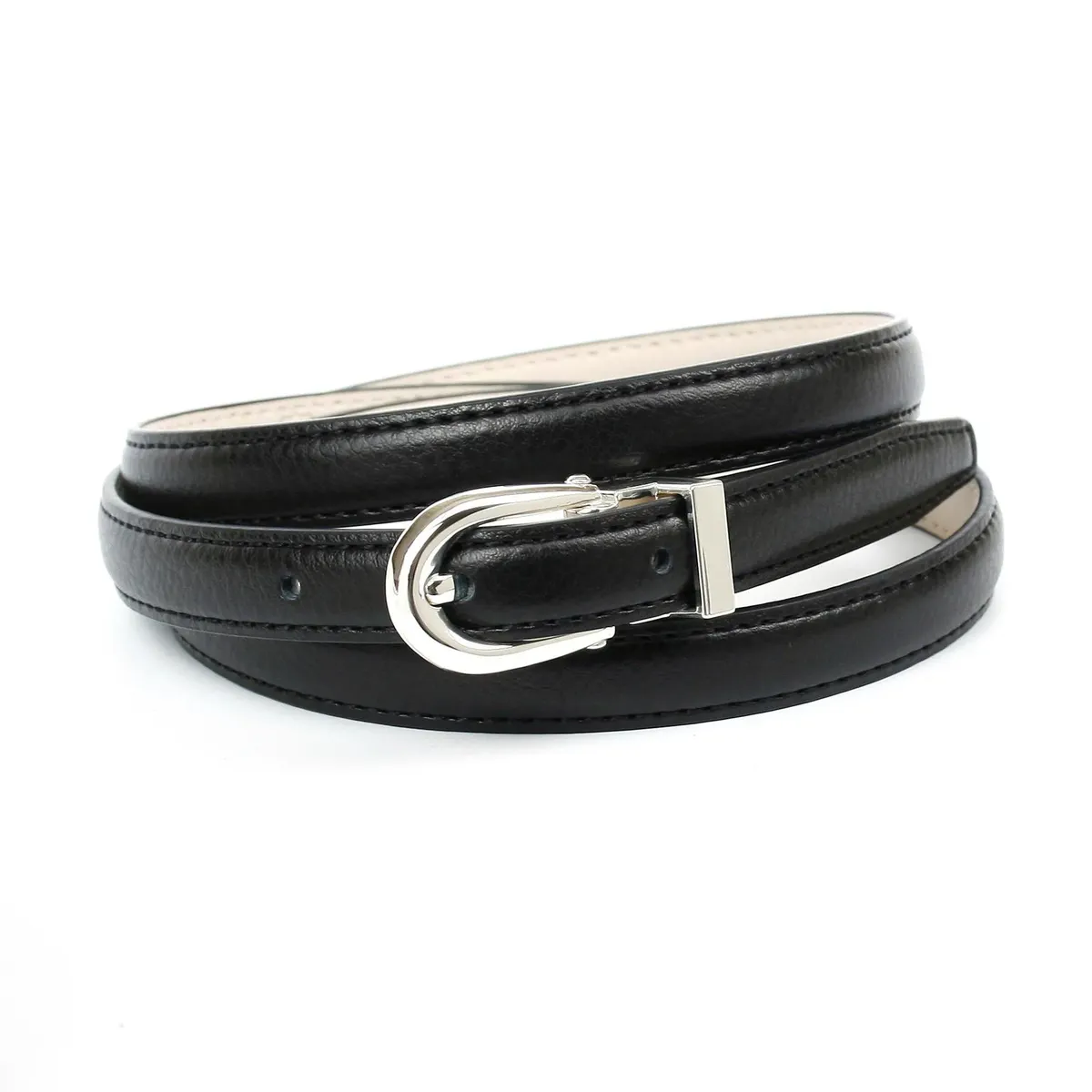 Кожаный ремень Anthoni Crown, узкой формы, с овальной застежкой, черный
Кожаный ремень Anthoni Crown, узкой формы, с овальной застежкой, черный