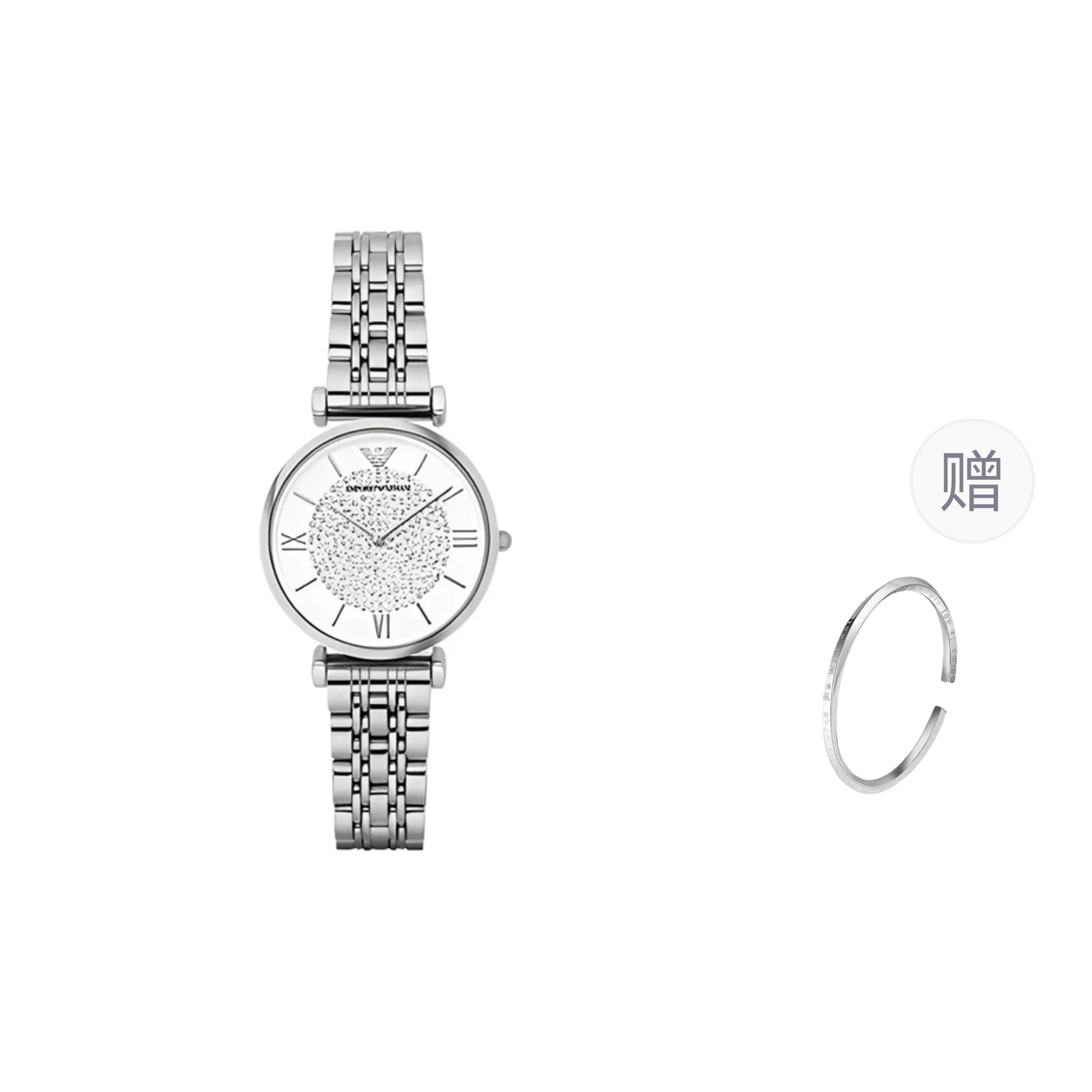 EMPORIO ARMANI Часы Wrist Watch Quartz Movement White Dial Women's Watch, White
EMPORIO ARMANI Часы Wrist Watch Quartz Movement White Dial Women's Watch, White