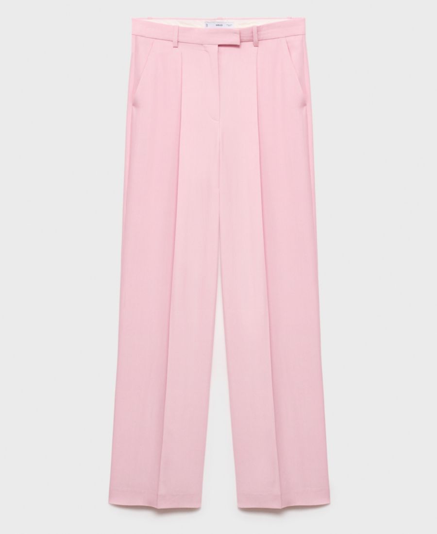 Женские брюки с широкими штанинами для костюма MANGO, Pink
Женские брюки с широкими штанинами для костюма MANGO, Pink