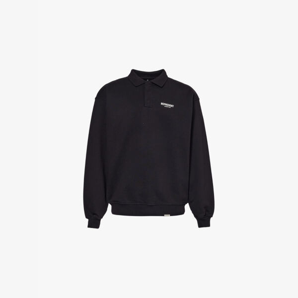 Свитшот Owners club polo collar, свободного кроя из хлопкового джерси Represent, черный
Свитшот Owners club polo collar, свободного кроя из хлопкового джерси Represent, черный