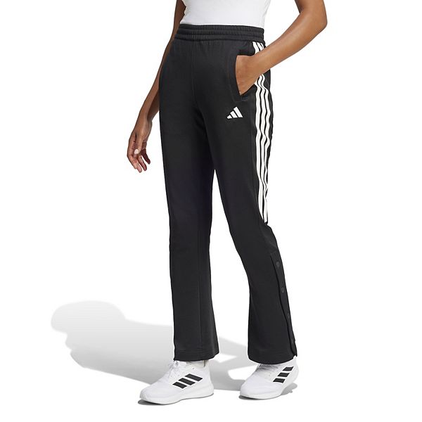 Женские брюки с застежкой на кнопках и фирменными тремя полосками Adidas, Black White
Женские брюки с застежкой на кнопках и фирменными тремя полосками Adidas, Black White