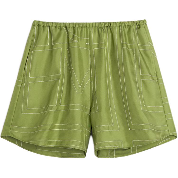 Шорты с вышитым монограммой TOTEME, зеленый
Шорты с вышитым монограммой TOTEME, зеленый