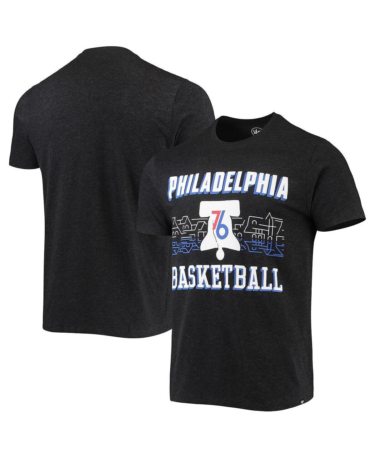 Мужская черная футболка philadelphia 76ers city edition club '47 Brand, мульти
Мужская черная футболка philadelphia 76ers city edition club '47 Brand, мульти