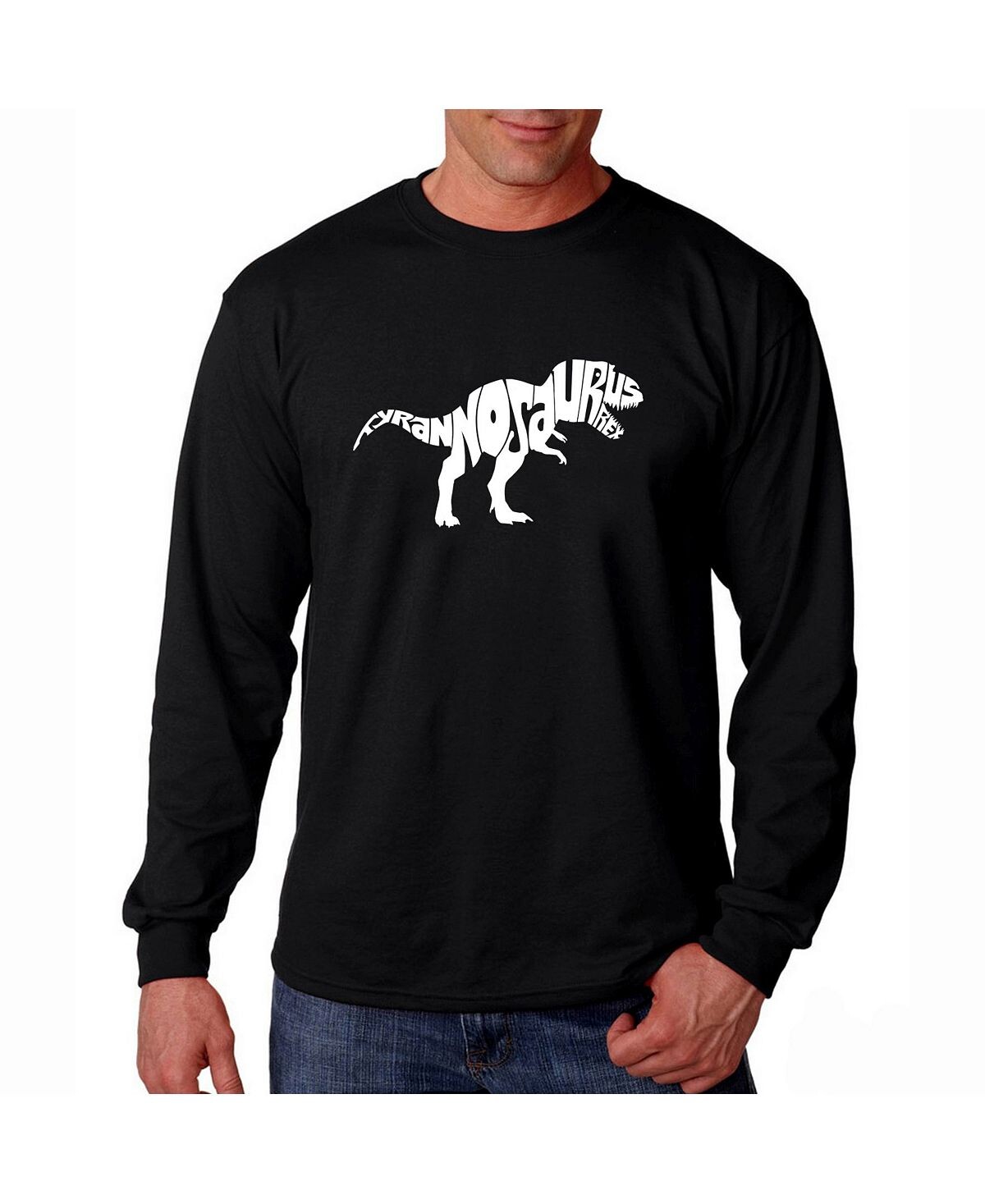 Мужская футболка с длинным рукавом word art - tyrannosaurus rex LA Pop Art, черный
Мужская футболка с длинным рукавом word art - tyrannosaurus rex LA Pop Art, черный