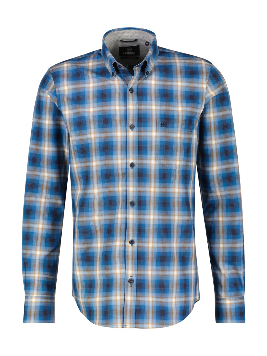 Клетчатая рубашка LERROS Regular fit Button Up Shirt, синий
Клетчатая рубашка LERROS Regular fit Button Up Shirt, синий