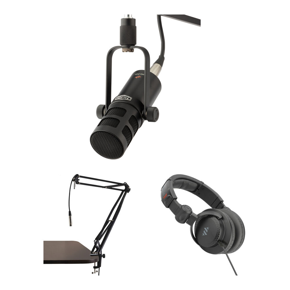 Комплект Polsen MC-POD для подкастинга на одного человека с микрофоном, трансляционным штативом и наушниками
Комплект Polsen MC-POD для подкастинга на одного человека с микрофоном, трансляционным штативом и наушниками