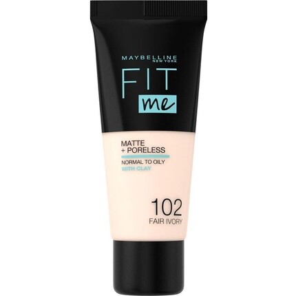 Тональный крем Maybelline Fit Me Matte & Poreless с полным покрытием, растушевываемый для нормальной и жирной кожи 102 Fair Ivory, 30 мл Maybelline New York
Тональный крем Maybelline Fit Me Matte & Poreless с полным покрытием, растушевываемый для нормальной и жирной кожи 102 Fair Ivory, 30 мл Maybelline New York