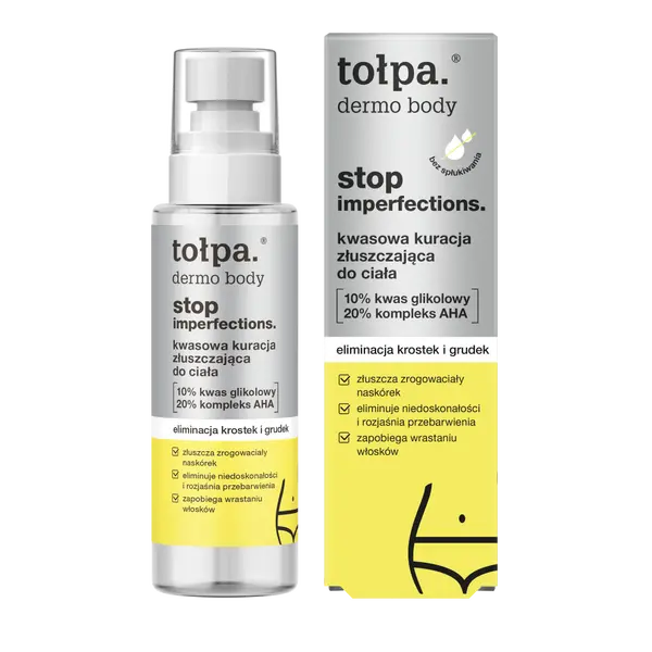 Кислотный пилинг для тела 30% кислот, 100 мл Tołpa Dermo body stop imperfections
Кислотный пилинг для тела 30% кислот, 100 мл Tołpa Dermo body stop imperfections