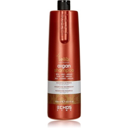 Seliar Питательный шампунь с льняным маслом, шелком и арганой 1000мл, Echosline
Seliar Питательный шампунь с льняным маслом, шелком и арганой 1000мл, Echosline