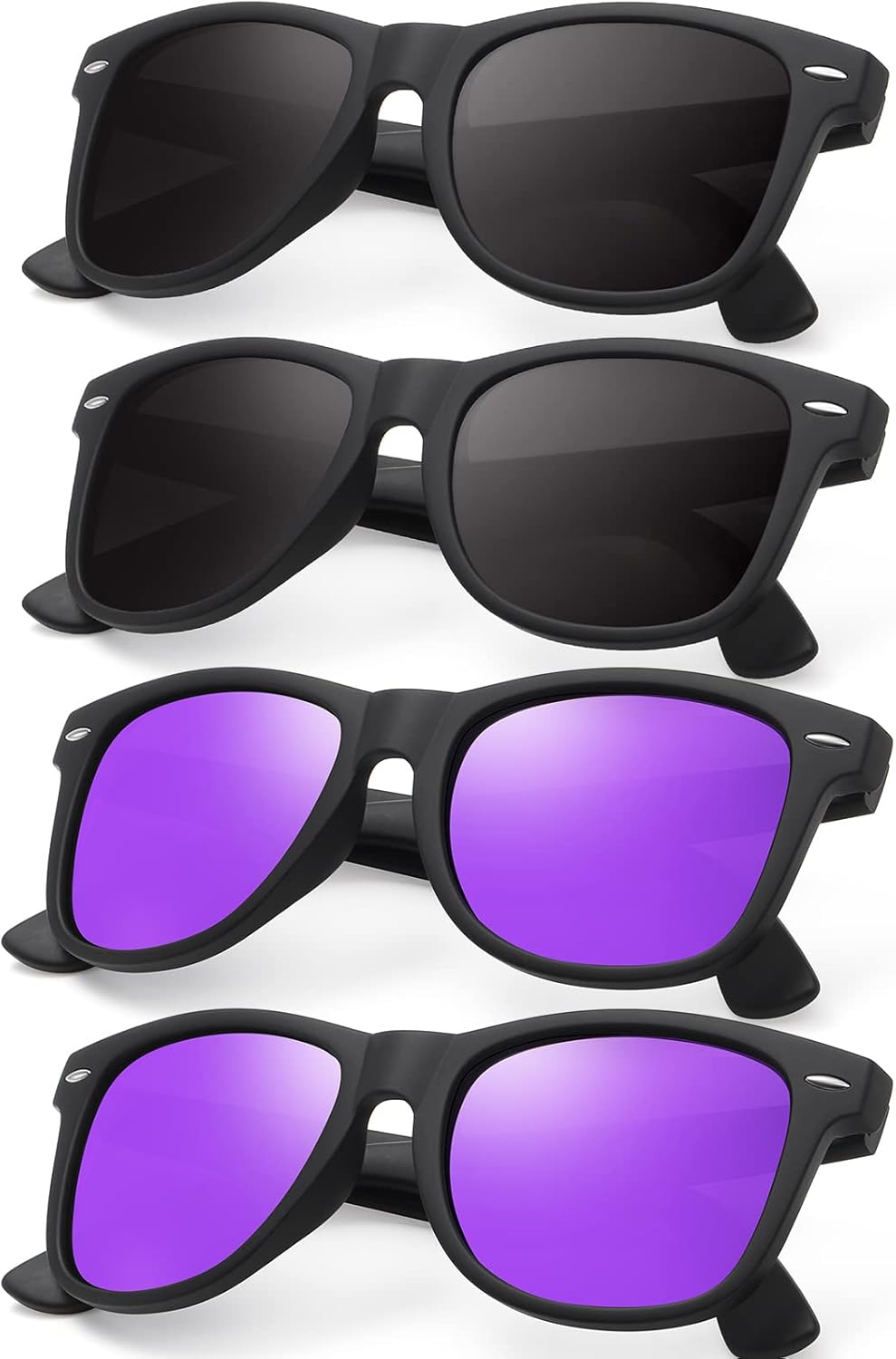 Поляризованные солнцезащитные очки для женщин и мужчин - модные солнцезащитные очки для вождения, рыбалки, с защитой от УФ-излучения UV400 Occhsouo, A19-black*2+purple*2
Поляризованные солнцезащитные очки для женщин и мужчин - модные солнцезащитные очки для вождения, рыбалки, с защитой от УФ-излучения UV400 Occhsouo, A19-black*2+purple*2