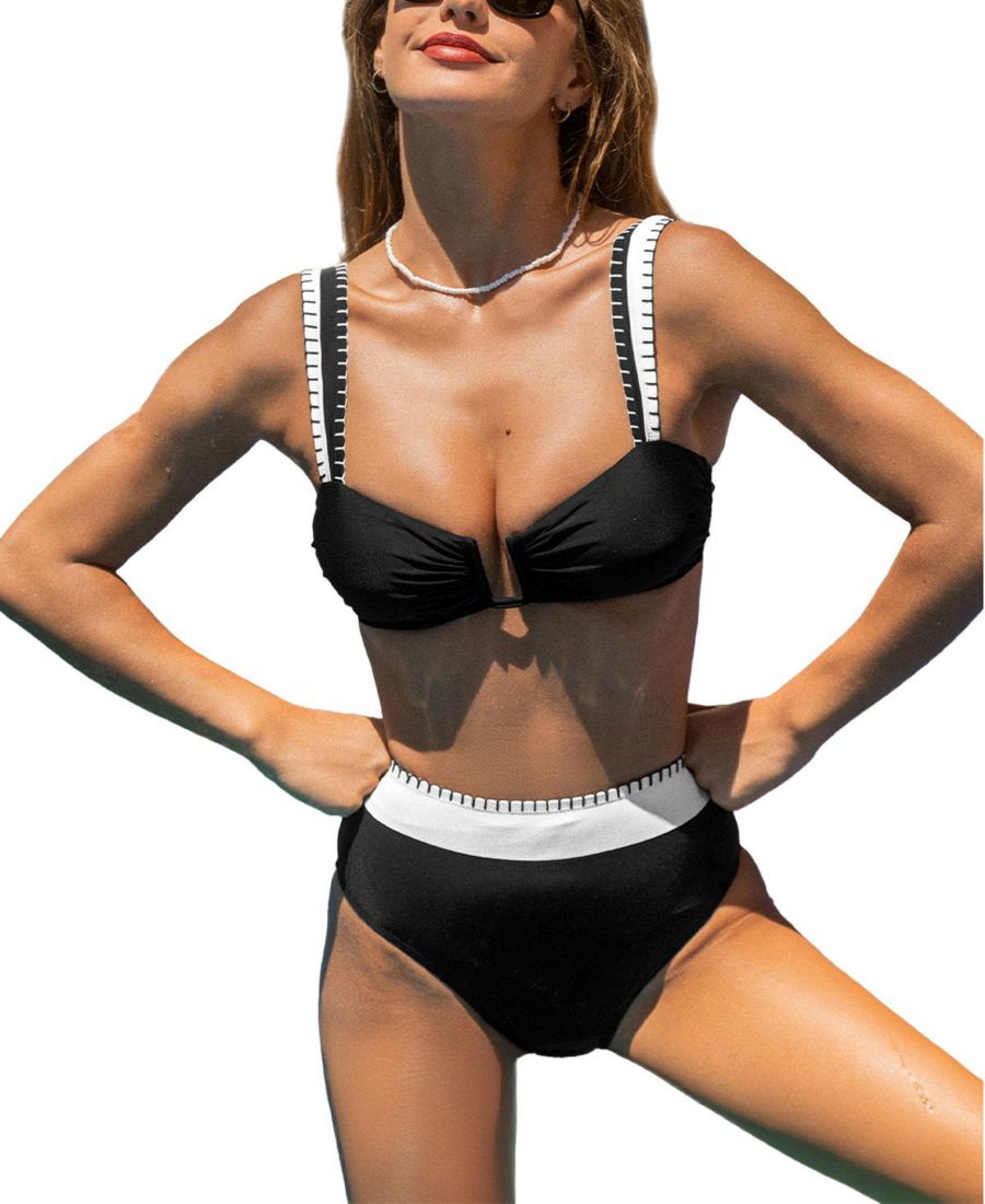 Женский черный бикини-комплект "Beachside Rendezvous" Cupshe, Black
Женский черный бикини-комплект "Beachside Rendezvous" Cupshe, Black