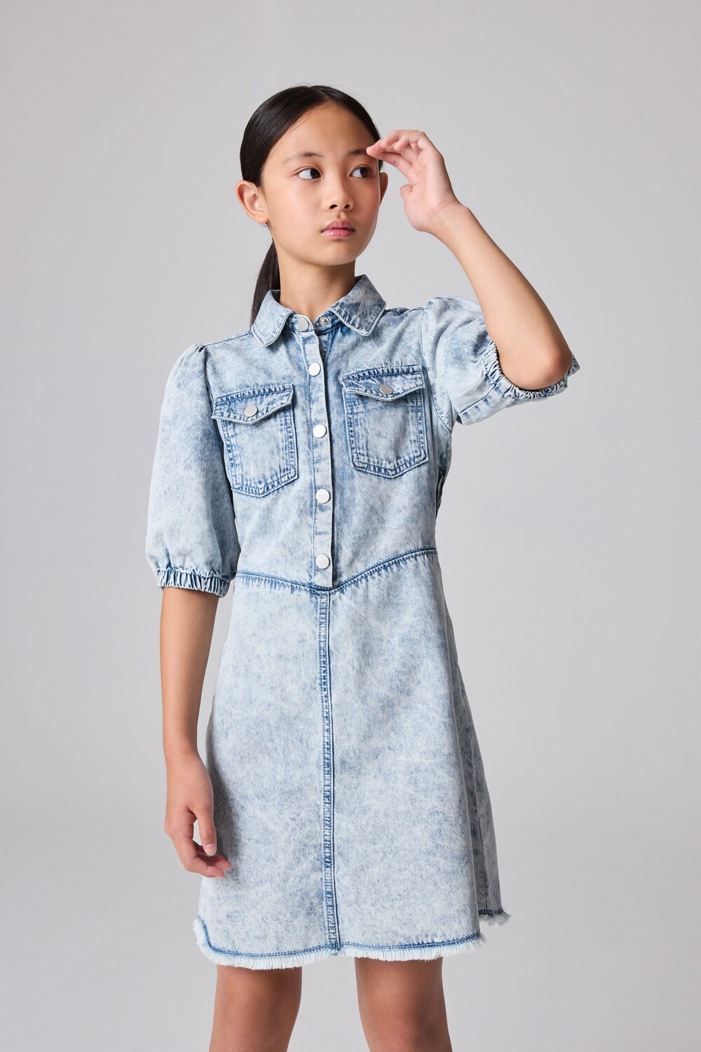 Платье рубашка для девочек из денима Jackie с рукавами фонариками Smallsaints, синий
Платье рубашка для девочек из денима Jackie с рукавами фонариками Smallsaints, синий