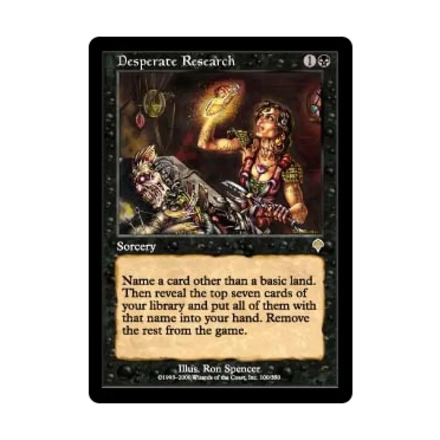 CCG Отчаянные исследования (клавиша R), MTG - Invasion
CCG Отчаянные исследования (клавиша R), MTG - Invasion