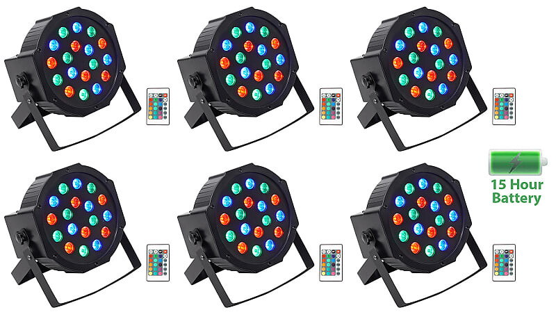 (6) Rockville BATTERY PAR 50 Аккумуляторная светодиодная подсветка DMX DJ Club Wash Up + пульт дистанционного управления (6) BATTERY PAR 50
(6) Rockville BATTERY PAR 50 Аккумуляторная светодиодная подсветка DMX DJ Club Wash Up + пульт дистанционного управления (6) BATTERY PAR 50