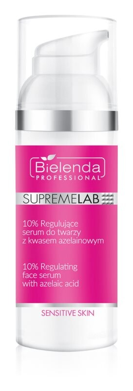 10% регулирующая сыворотка для лица с азелаиновой кислотой Bielenda Professional Supremelab Sensitive Skin
10% регулирующая сыворотка для лица с азелаиновой кислотой Bielenda Professional Supremelab Sensitive Skin