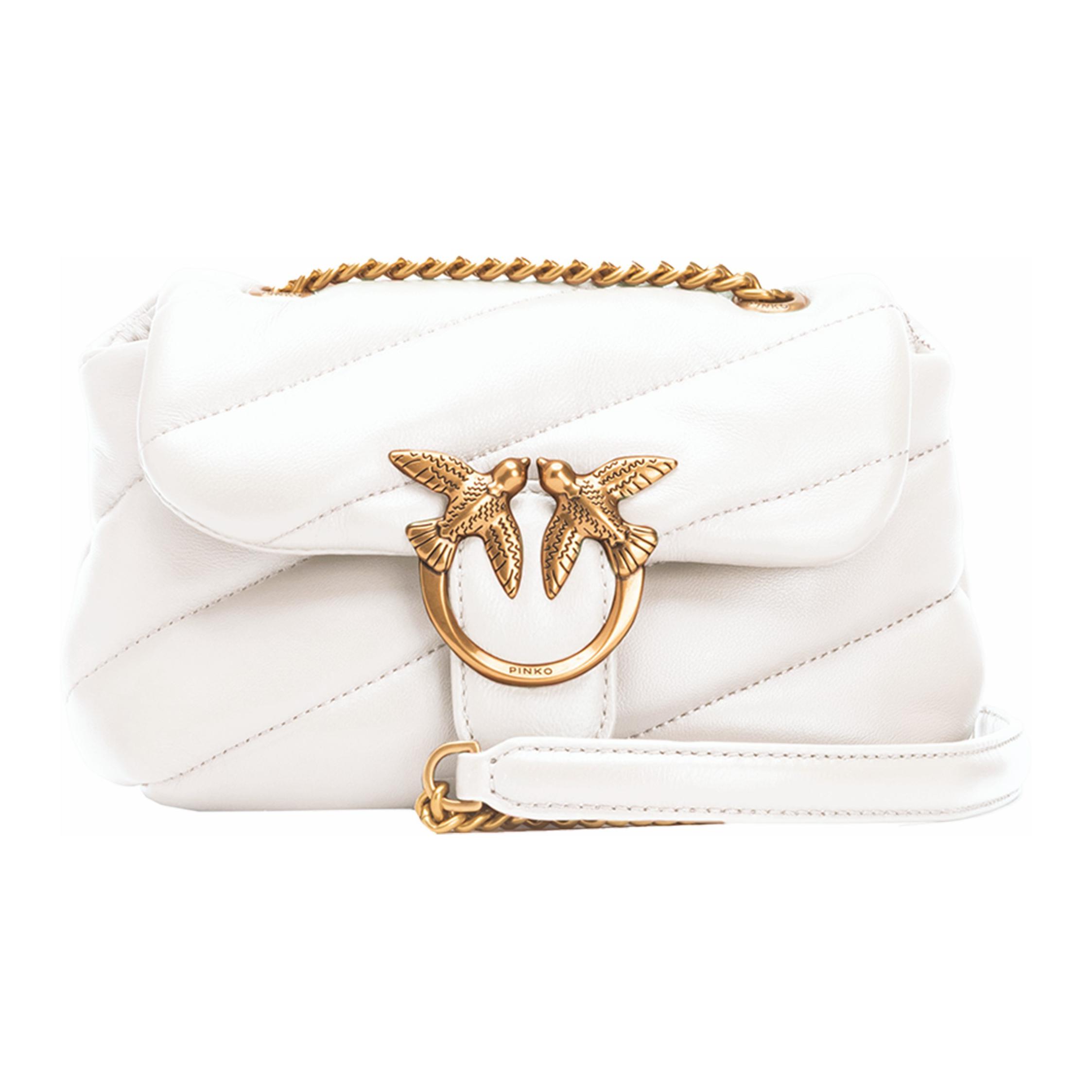 Сумка-птичка из овчины, сумка-ласточка, кроссбодди, на плечо женская кремово-белая PINKO
Сумка-птичка из овчины, сумка-ласточка, кроссбодди, на плечо женская кремово-белая PINKO