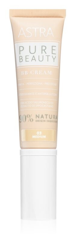 Увлажняющий ВВ-крем Astra Make-up Pure Beauty BB Cream, оттенок 03 Medium 30 мл
Увлажняющий ВВ-крем Astra Make-up Pure Beauty BB Cream, оттенок 03 Medium 30 мл