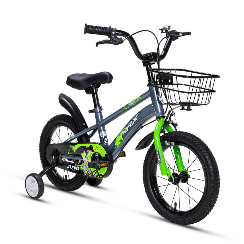Велосипед детский MAX BIKE Juno 2 14", серый/зеленый
Велосипед детский MAX BIKE Juno 2 14", серый/зеленый