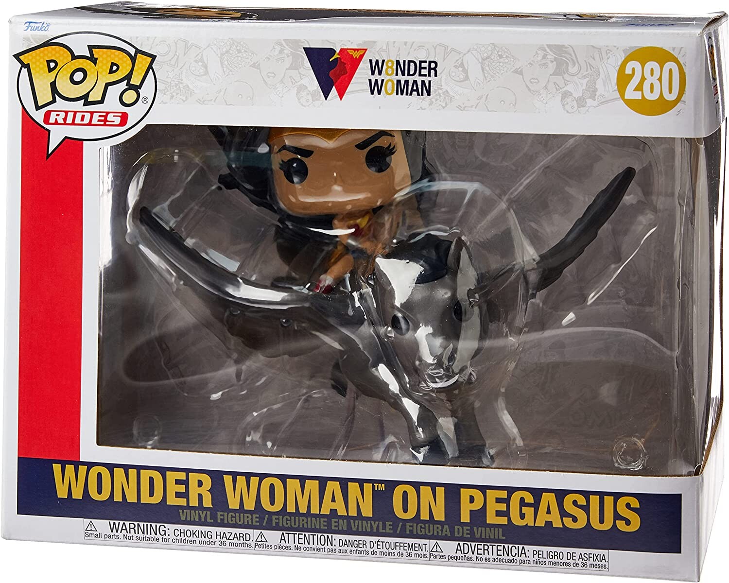 Фигурка Funko POP Ride Super Deluxe: Wonder Woman 80th - Wonder Woman on Pegasus, Multicolor (54989)
Фигурка Funko POP Ride Super Deluxe: Wonder Woman 80th - Wonder Woman on Pegasus, Multicolor (54989)