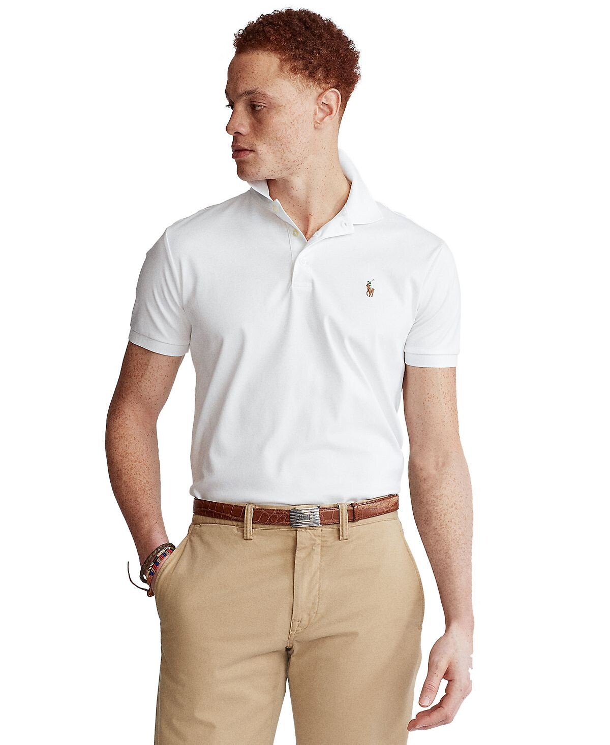 Мужская рубашка-поло slim fit из хлопка на заказ Polo Ralph Lauren, белый
Мужская рубашка-поло slim fit из хлопка на заказ Polo Ralph Lauren, белый