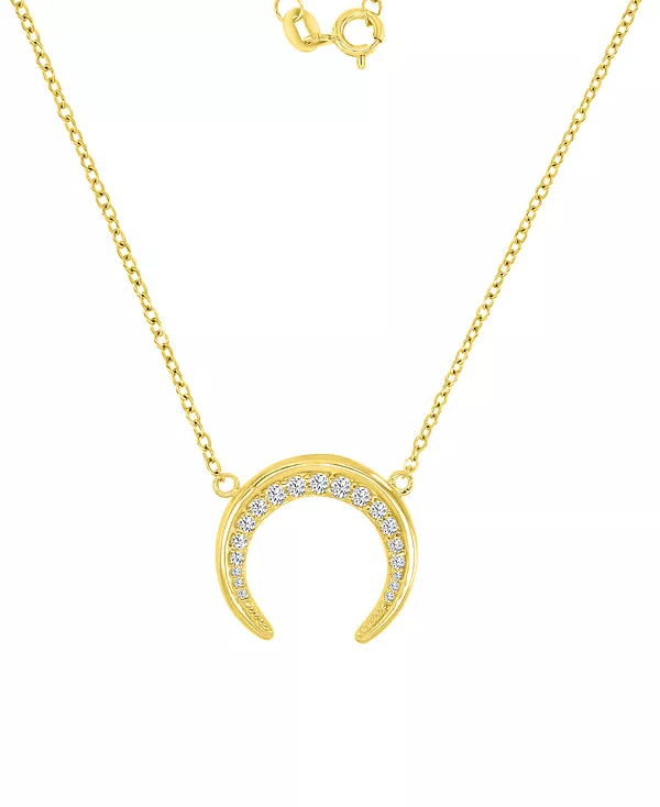 Ожерелье с подвеской в виде полумесяца из кубического циркония, стерлинговое серебро, 16 дюймов + удлинитель 2 дюйма Macy'S, yellow
Ожерелье с подвеской в виде полумесяца из кубического циркония, стерлинговое серебро, 16 дюймов + удлинитель 2 дюйма Macy'S, yellow