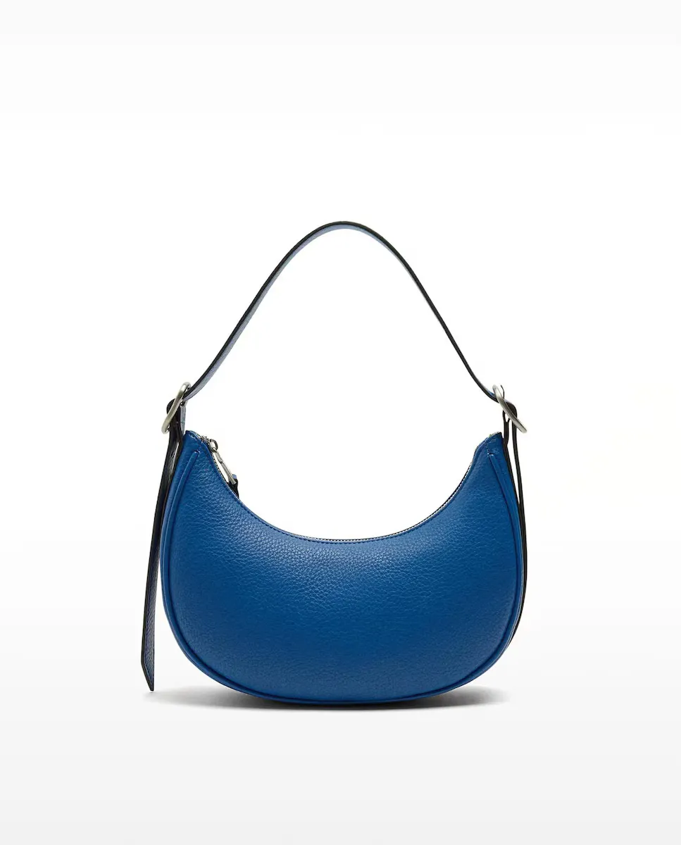 Сумка через плечо в стиле хобо с застежкой-молнией, однотонная Parfois, синий
Сумка через плечо в стиле хобо с застежкой-молнией, однотонная Parfois, синий
