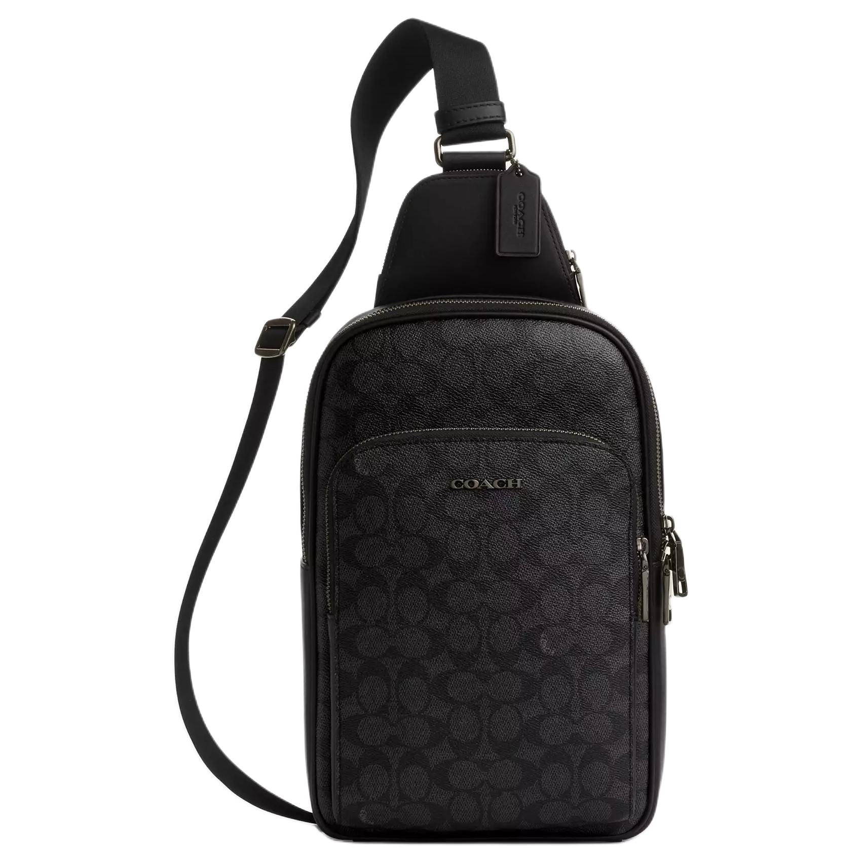 COACH Этан Сумка-кошелек малая мужская из лакированного полотна с телячьей кожей бронзовый и древесный уголь и черный
COACH Этан Сумка-кошелек малая мужская из лакированного полотна с телячьей кожей бронзовый и древесный уголь и черный