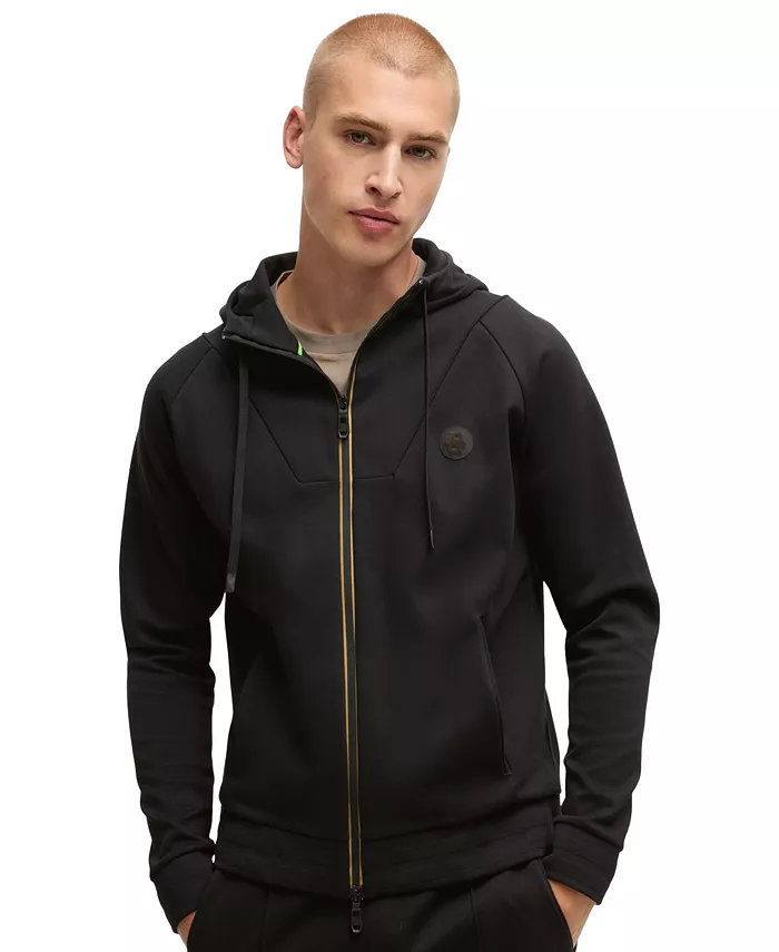 Мужская худи с молнией и монограммой Double B Hugo Boss, черный
Мужская худи с молнией и монограммой Double B Hugo Boss, черный