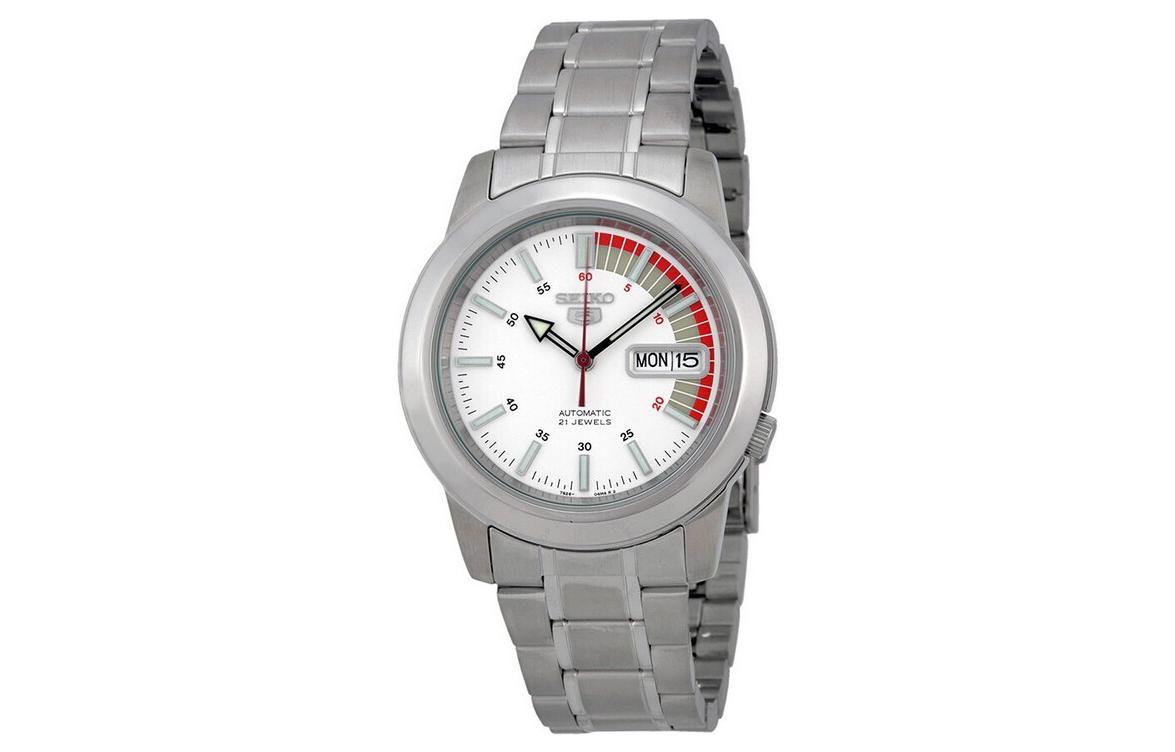 SEIKO Автоматический механический механизм часы из нержавеющей стали мужские часы белый циферблат
SEIKO Автоматический механический механизм часы из нержавеющей стали мужские часы белый циферблат