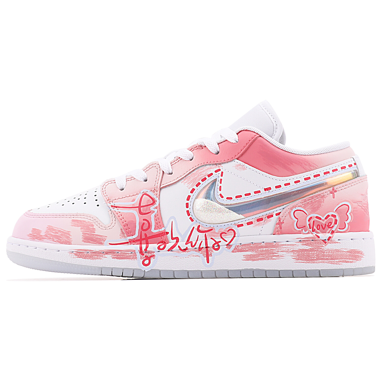 Кроссовки Air Jordan 1 Skateboarding Shoes Women's Low-top Pink/white, белый
Кроссовки Air Jordan 1 Skateboarding Shoes Women's Low-top Pink/white, белый