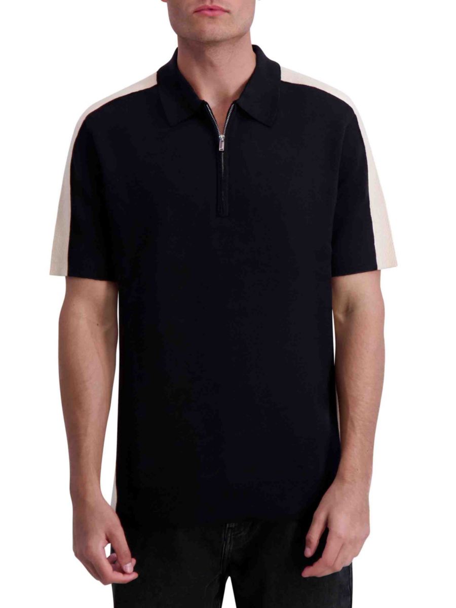 Хлопковое поло на молнии Karl Lagerfeld Paris, цвет Black Tan
Хлопковое поло на молнии Karl Lagerfeld Paris, цвет Black Tan