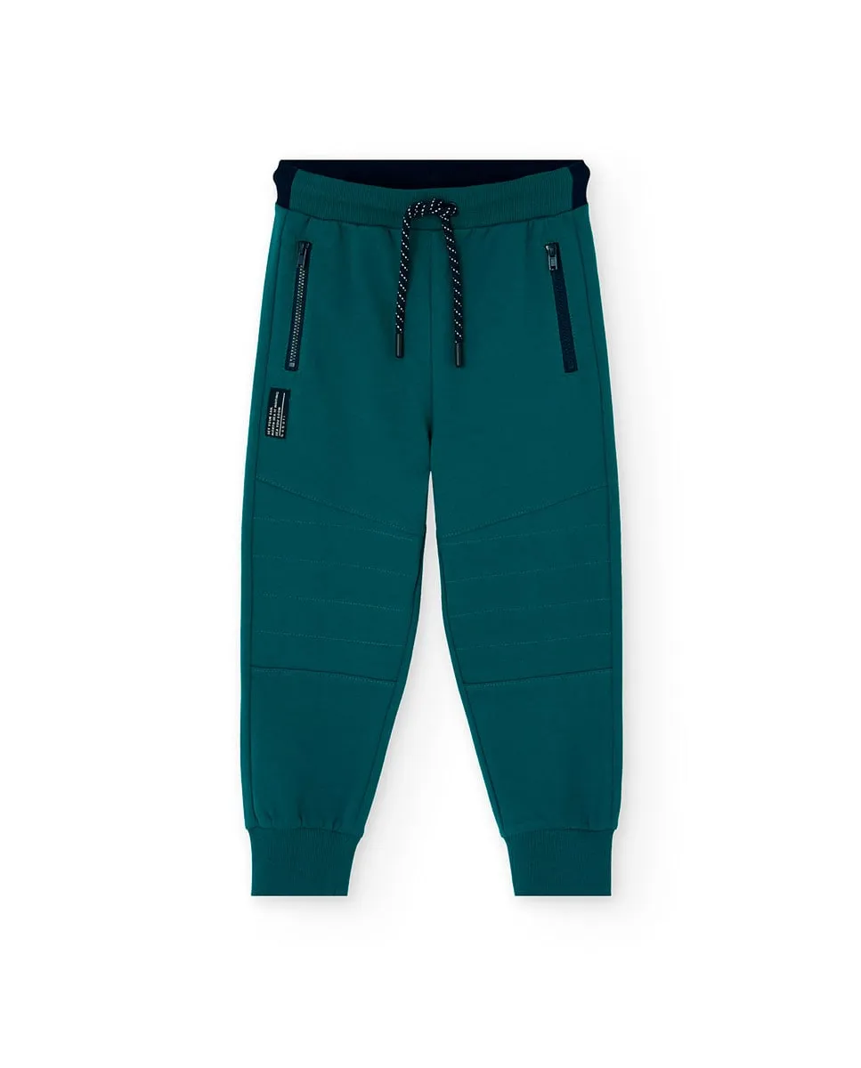 Детские спортивные штаны из флиса с резинкой и шнурками Boboli, зеленый
Детские спортивные штаны из флиса с резинкой и шнурками Boboli, зеленый